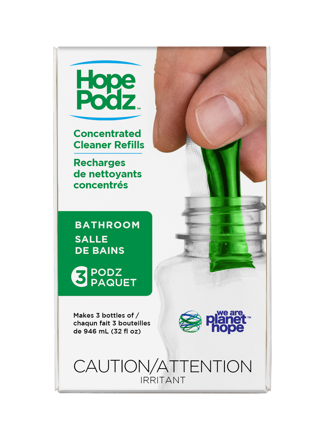 HopePodz Bathroom Cleaner Refills | 3-Pack