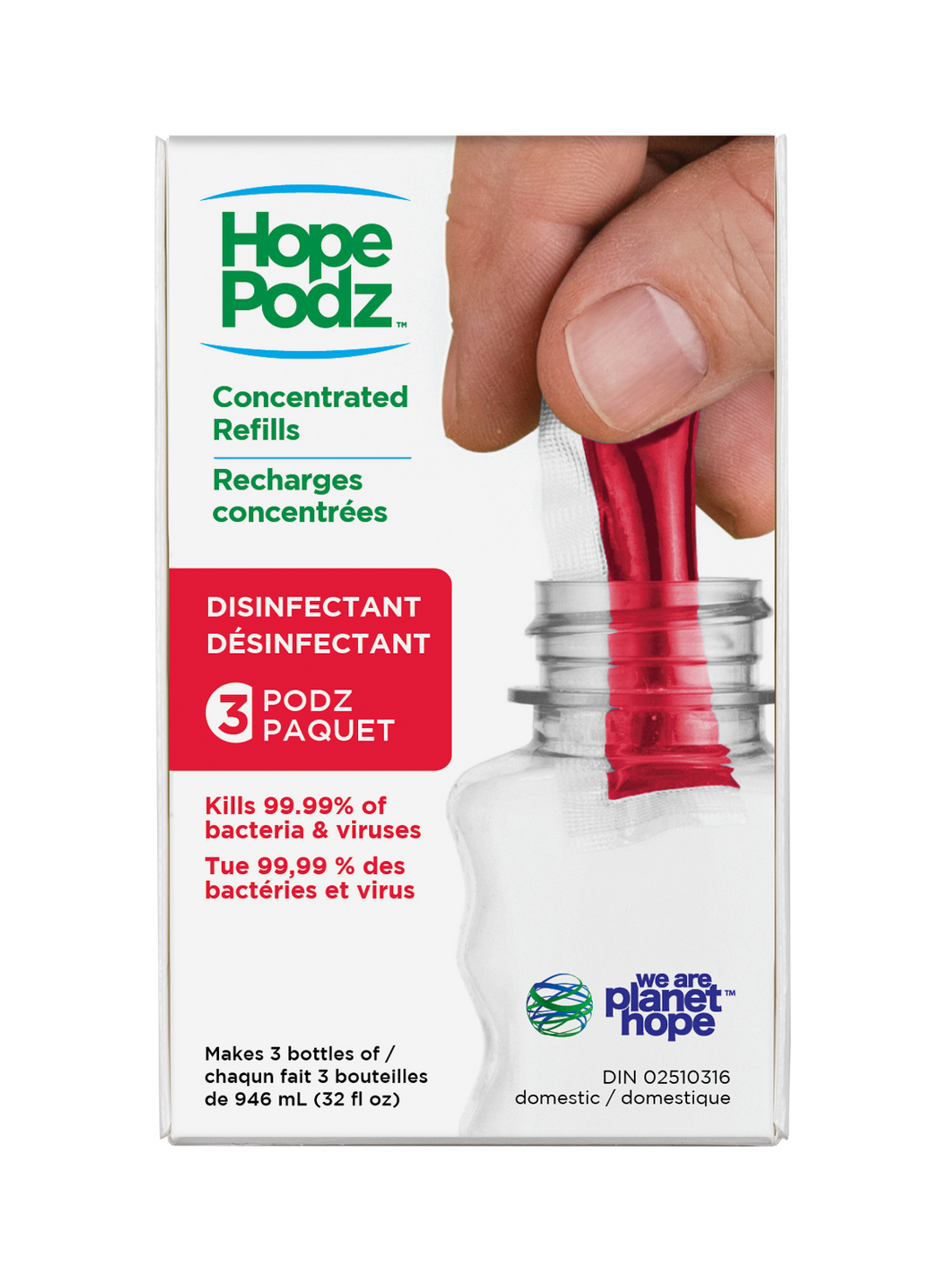 補充　Replenish③　英語 Best Disinfectant Cleaner Refills | HopePodz 3-pack – We Are