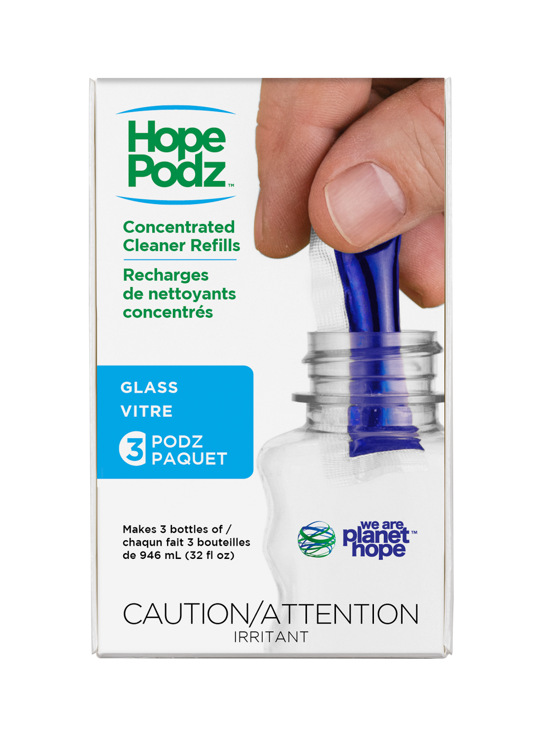 *HopePodz™ Glass Cleaner Refills | 3-Pack