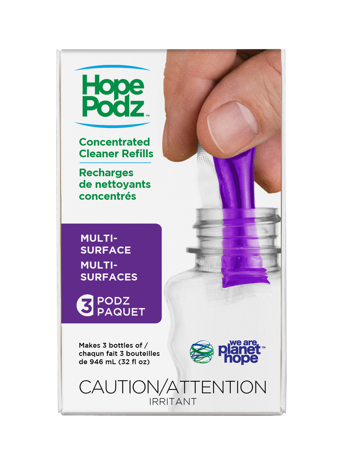 HopePodz Multi-Surface Cleaner Refills | 3-Pack