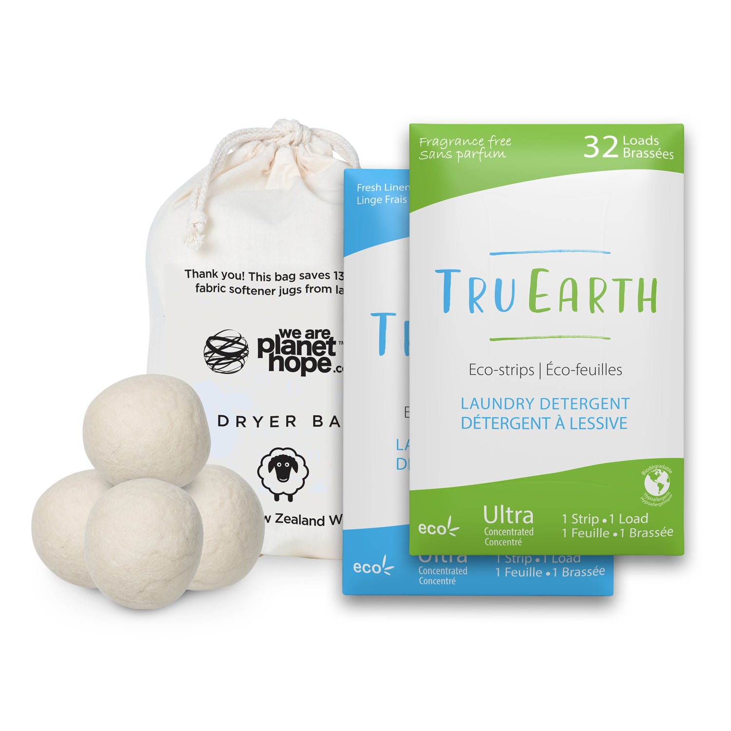 Tru Earth & Dryer Balls | Eco-Laundry Kit