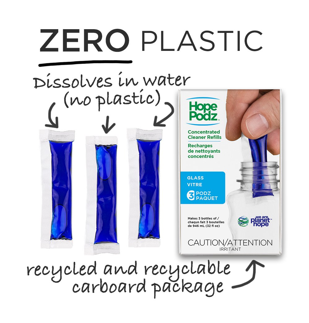 *HopePodz™ Glass Cleaner Refills | 3-Pack